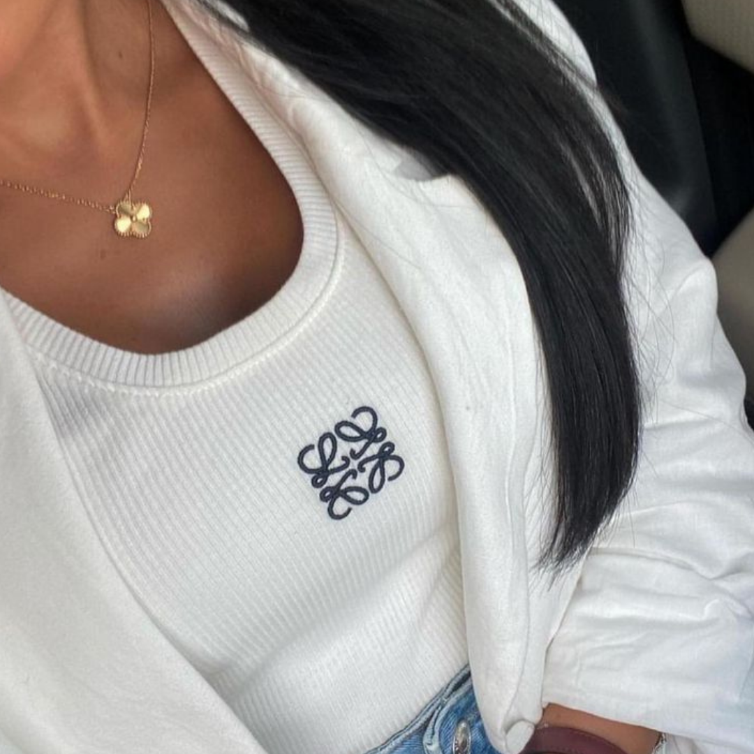 Tank Anagram Signature - White