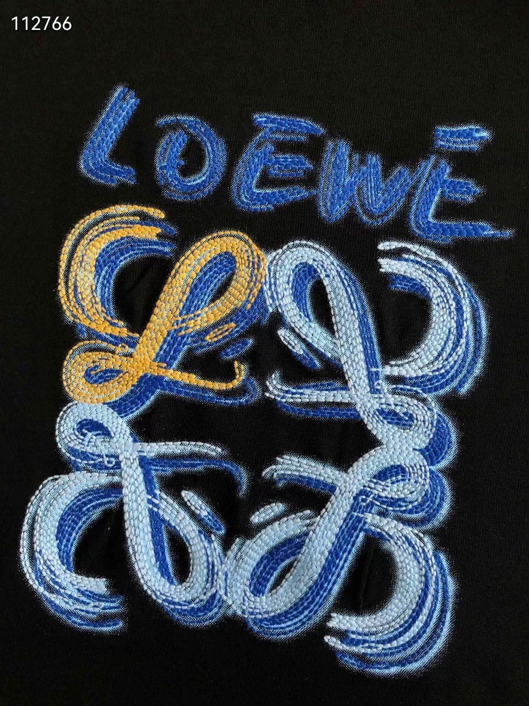 T-shir Embroidered Anagram - Black