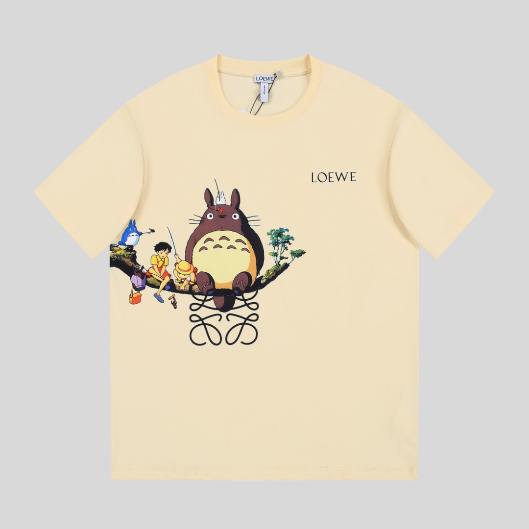 T-shirt Totoro Graphic - Beige