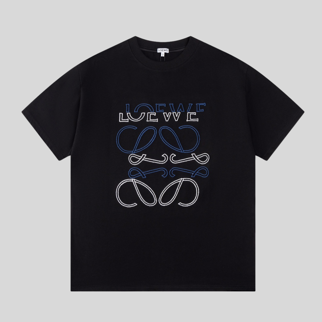 T-shirt Embroidered Logo - Black