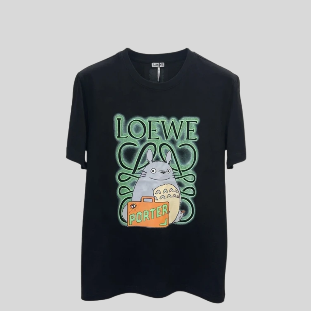 T-shirt Totoro Graphic - Black