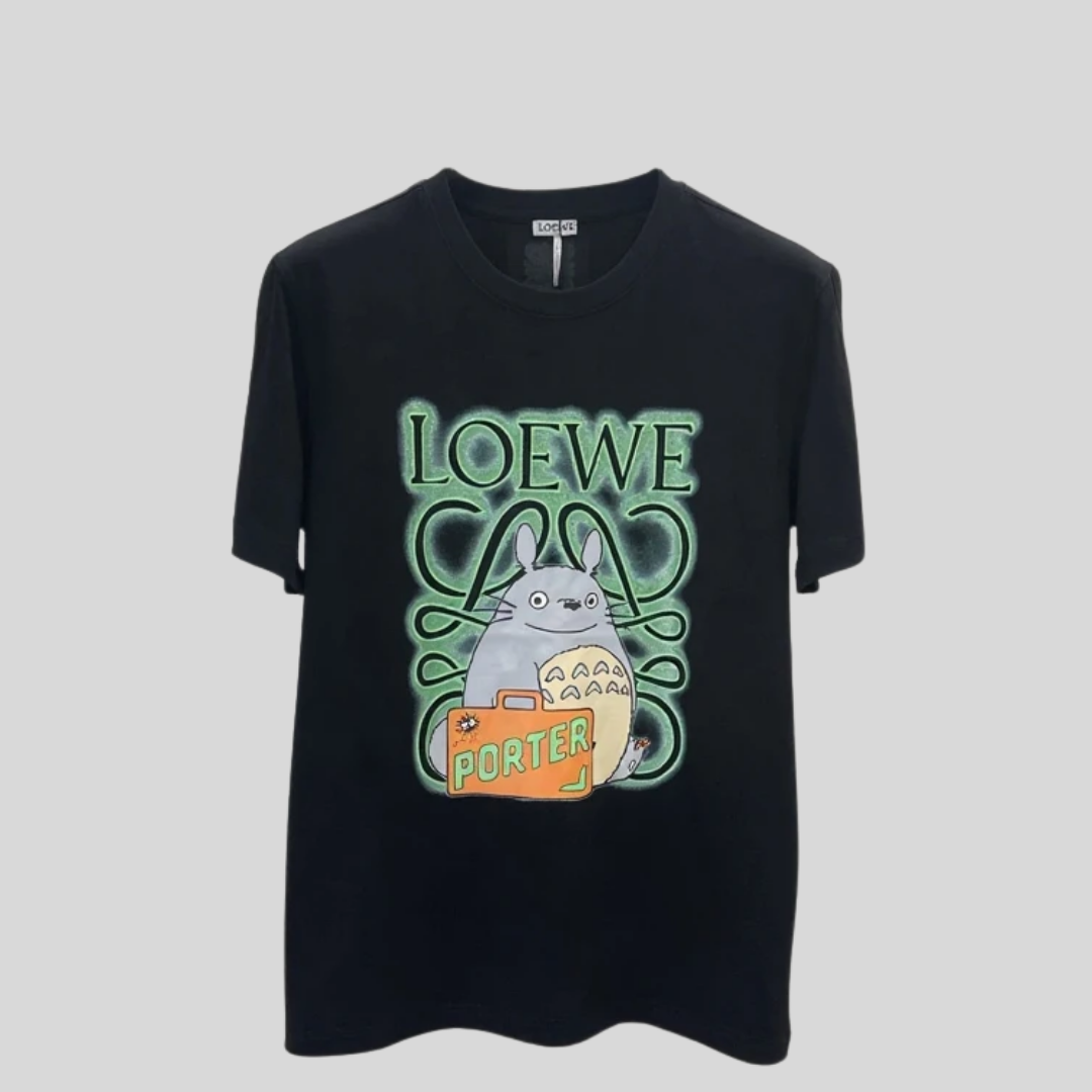 T-shirt Totoro Graphic - Black