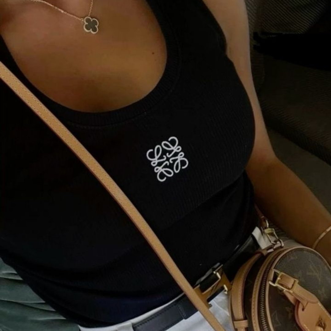 Tank Anagram Signature - Black