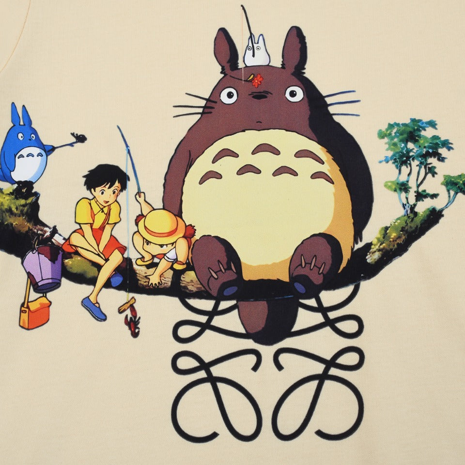 T-shirt Totoro Graphic - Beige