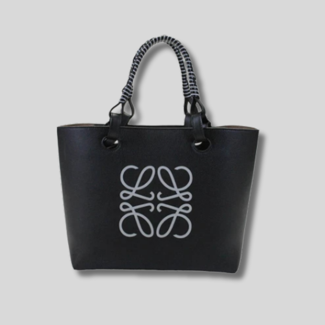 Tote Bag Handbag Anagram - Black