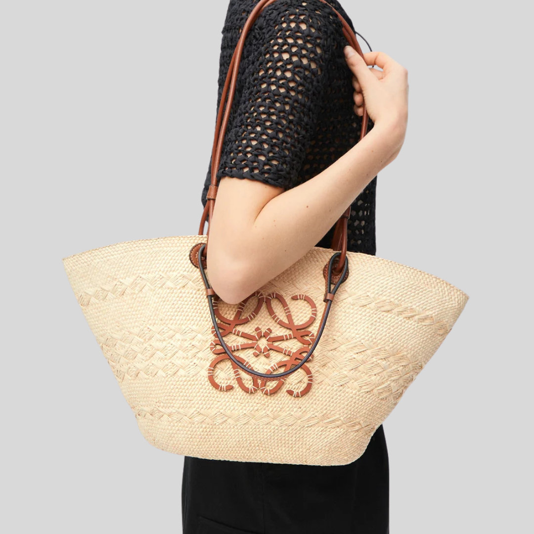 Basket Bag in Palm - Natural