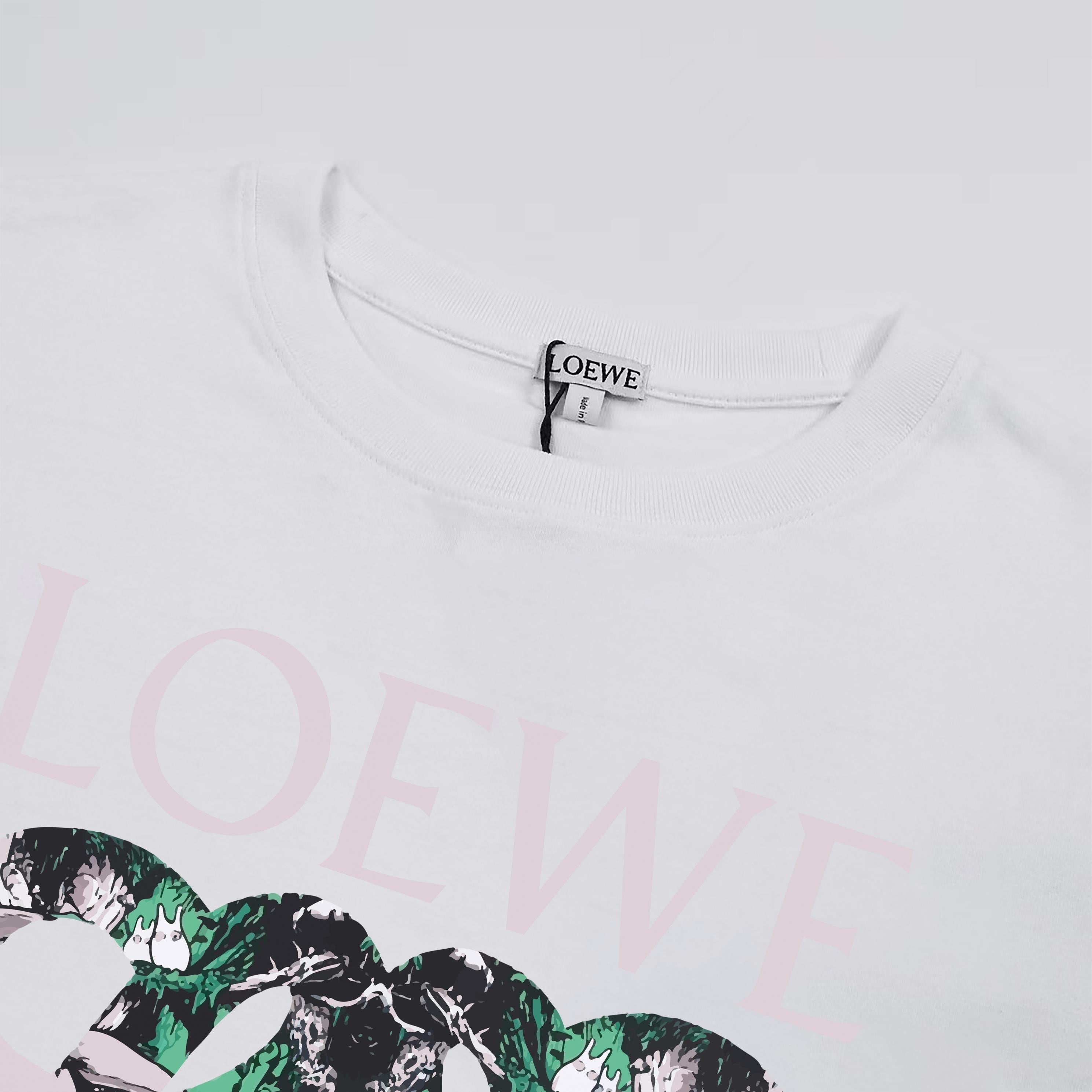 T-shir Graphic Monogram Print - White