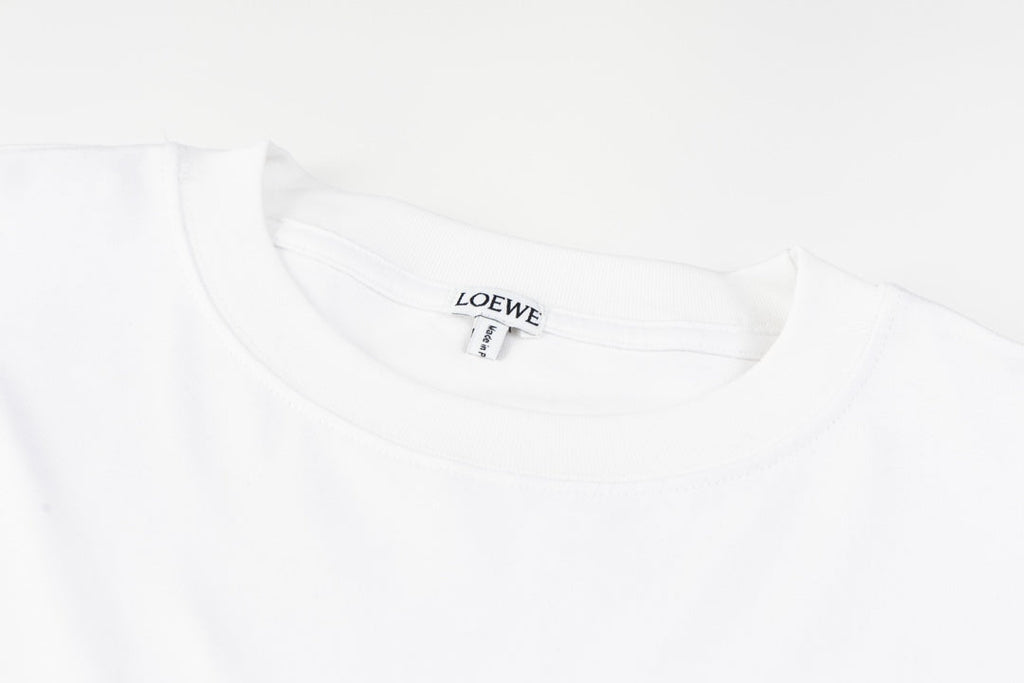T-shirt Multicolor Striped Logo - White