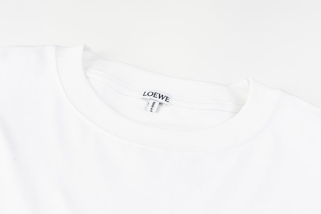 T-shirt Multicolor Striped Logo - White