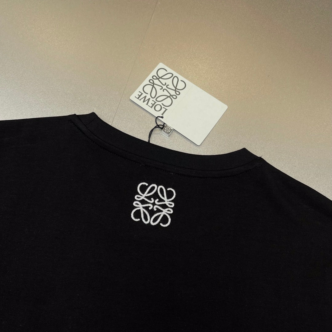 T-shirt Embroidered Logo - Black