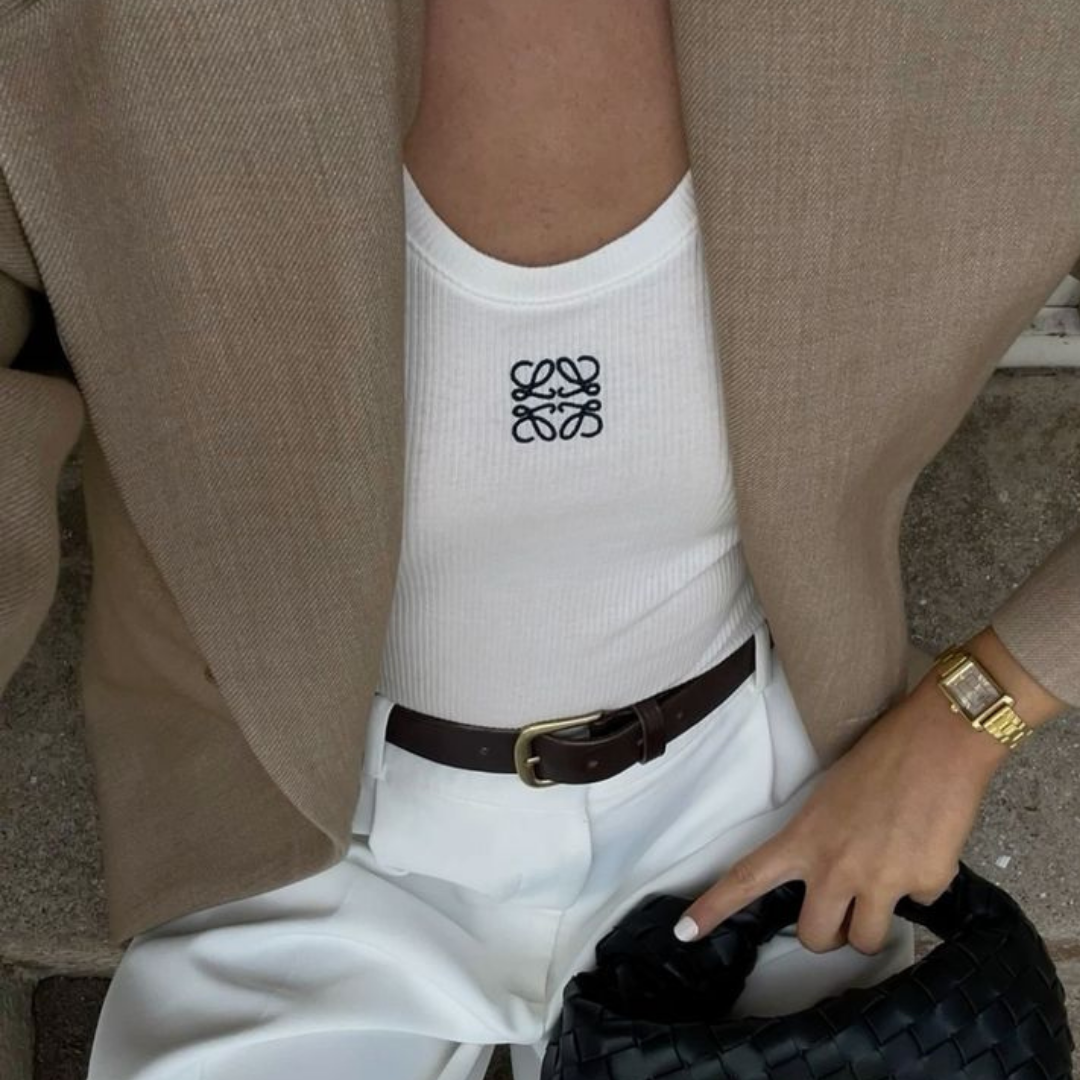 Tank Anagram Classic - White