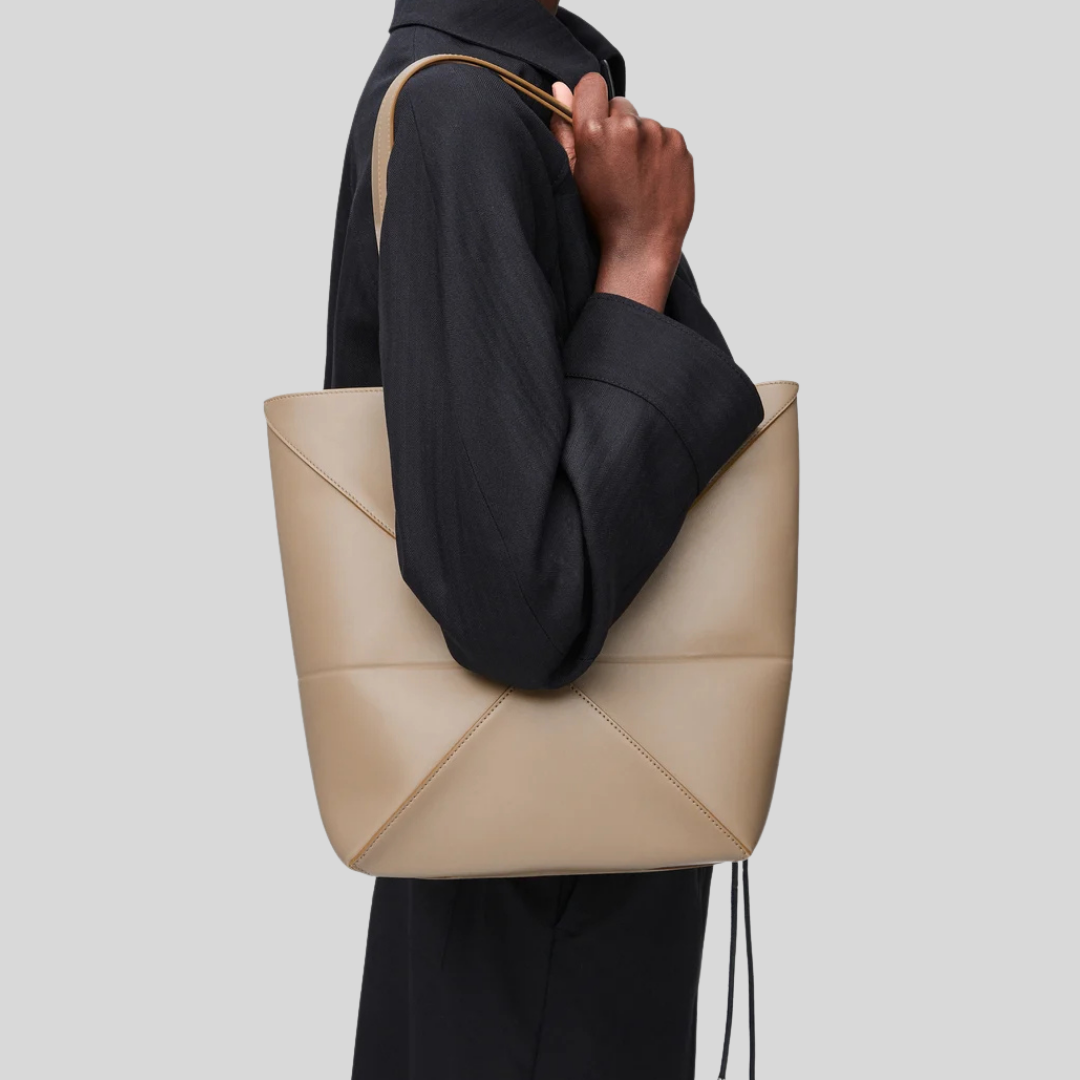 Medium Puzzle Fold Tote - Sand