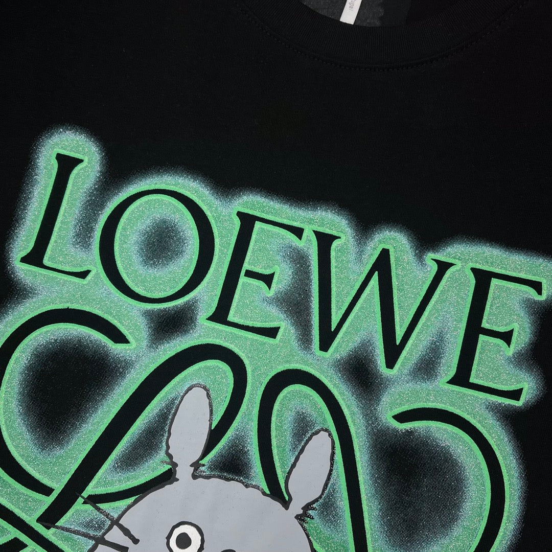 T-shirt Totoro Graphic - Black