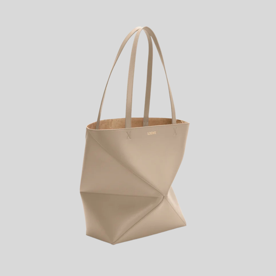 Medium Puzzle Fold Tote - Sand