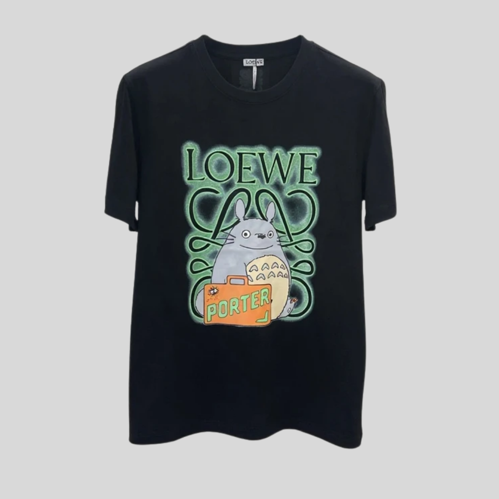 T-shirt Totoro Graphic - Black