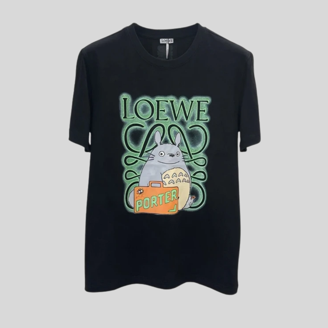 T-shirt Totoro Graphic - Black