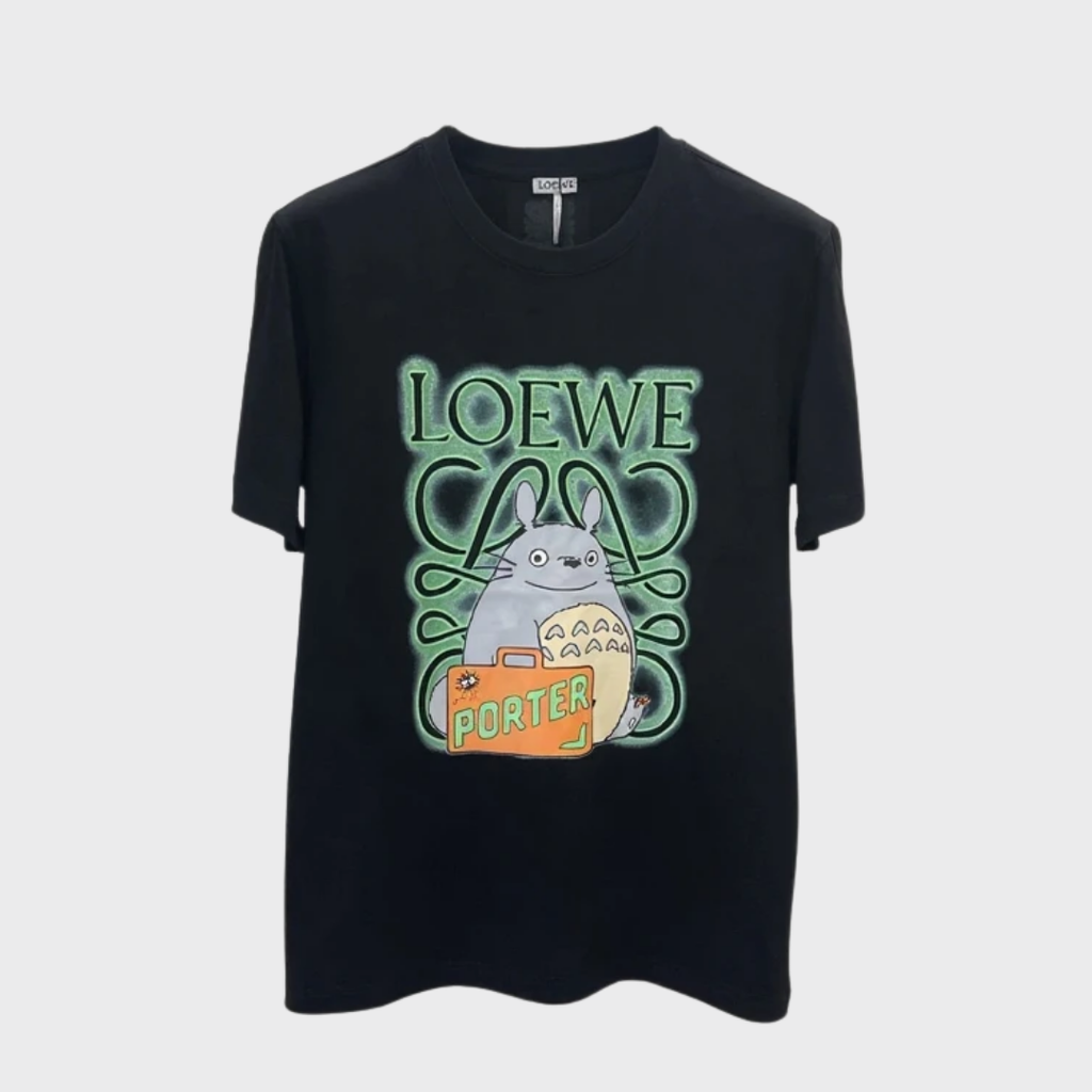 T-shirt Totoro Graphic - Black