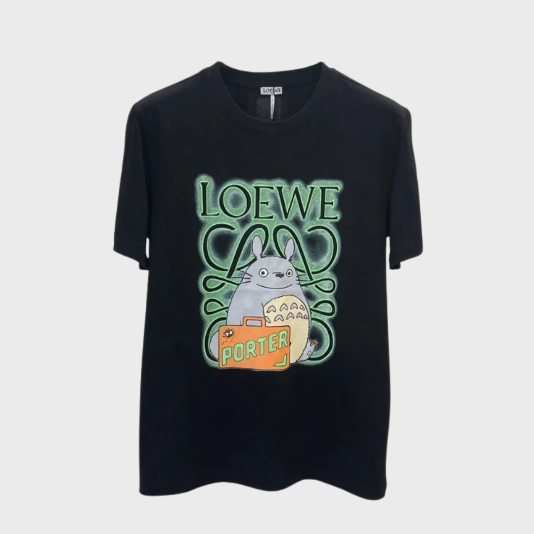 T-shirt Totoro Graphic - Black