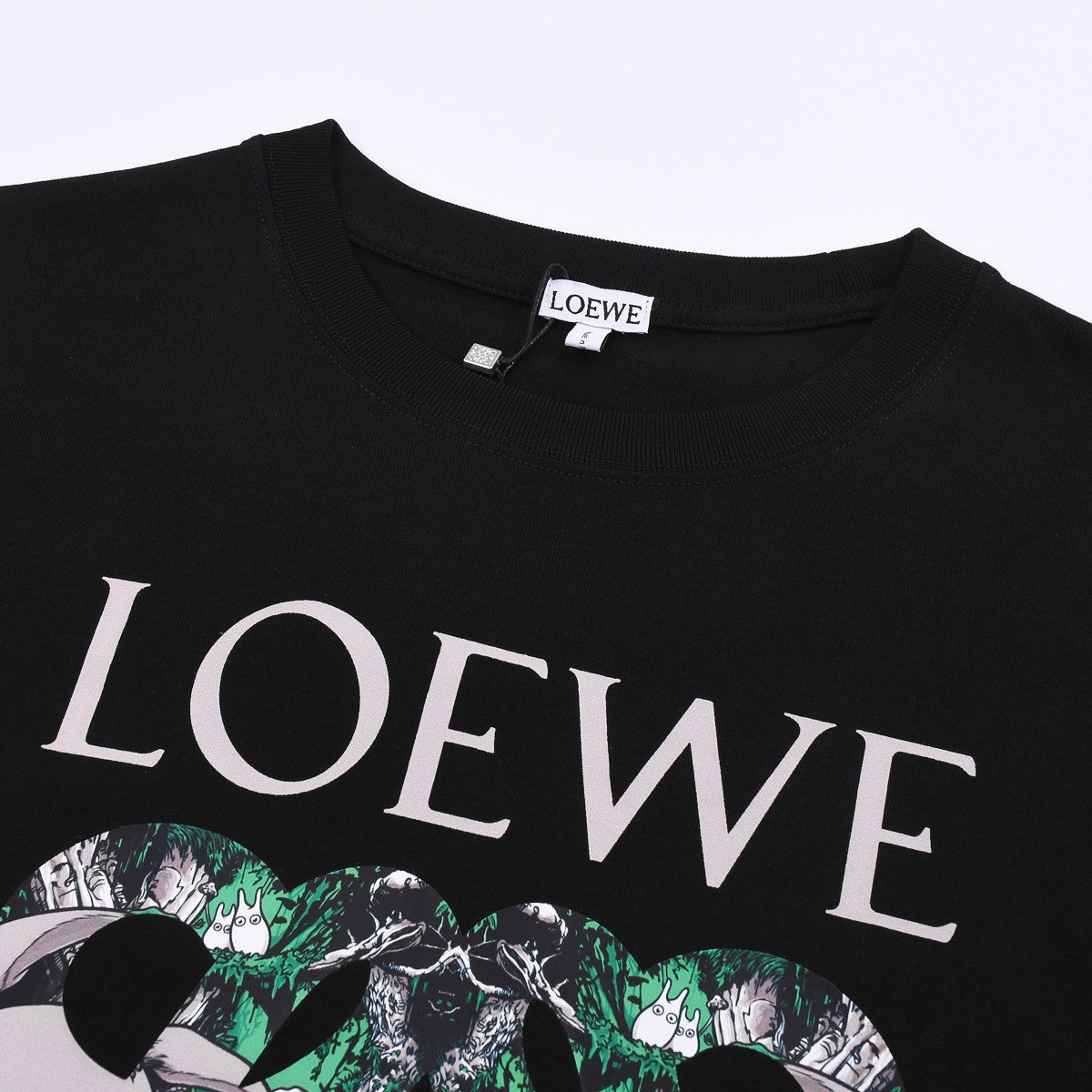 T-shir Graphic Monogram Print - Black